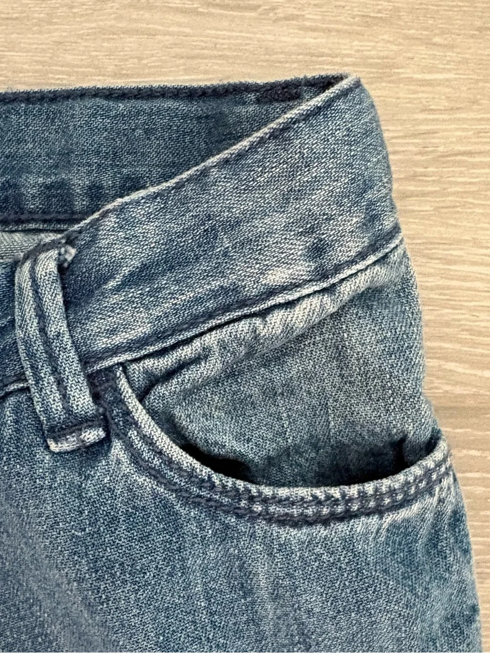 Old Navy Girls' Blue Denim Jeans with Lace Patch. Size 5